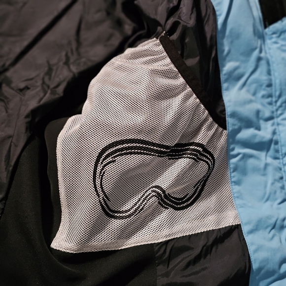 Obermeyer Ridge Line Down-Filled Ski Jacket Black/Sky Blue– Women’s Size 8 - Picture 12 of 13